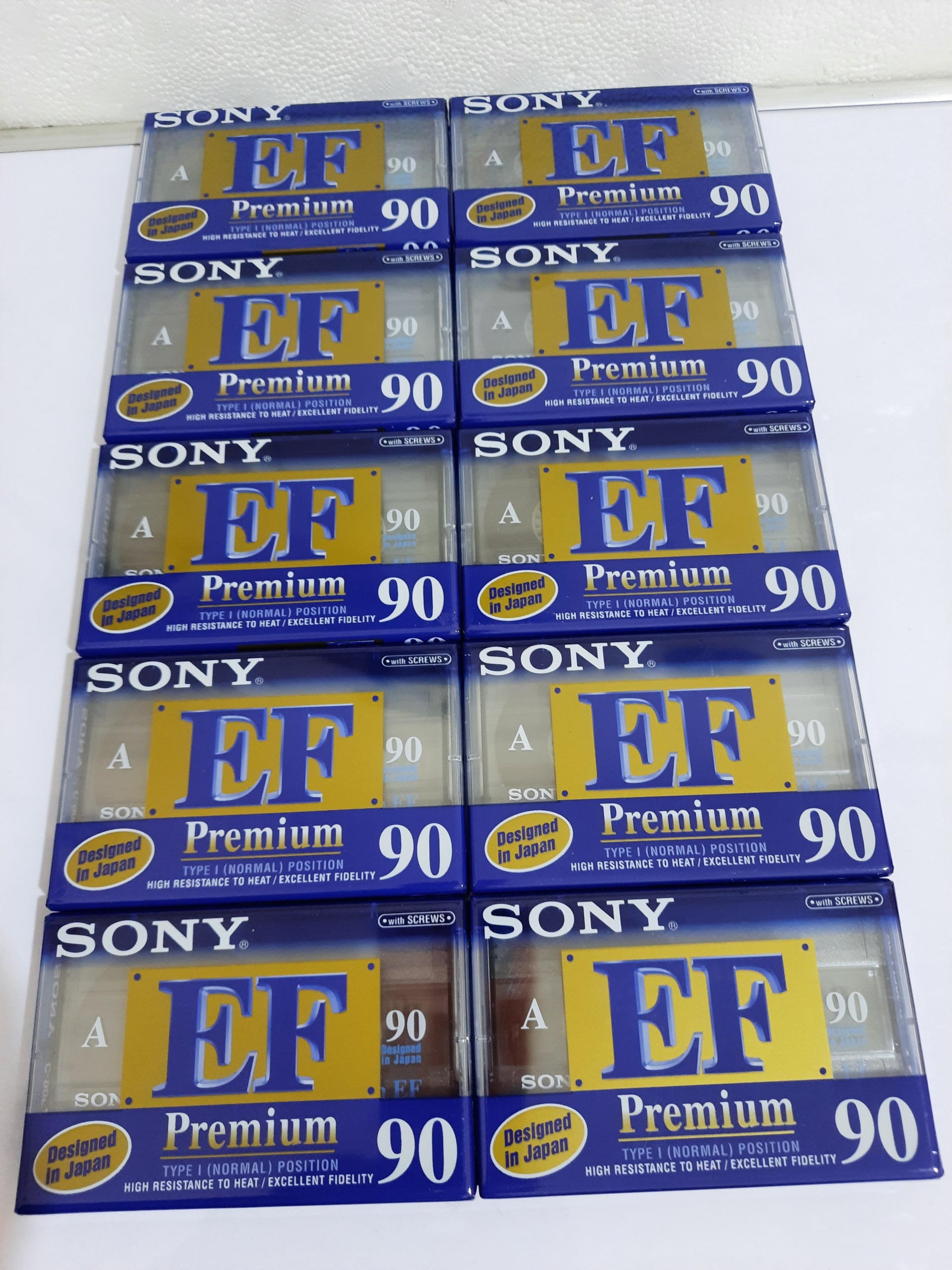 جعبه 10عددی کاست خام سونی 90دقیقه ای