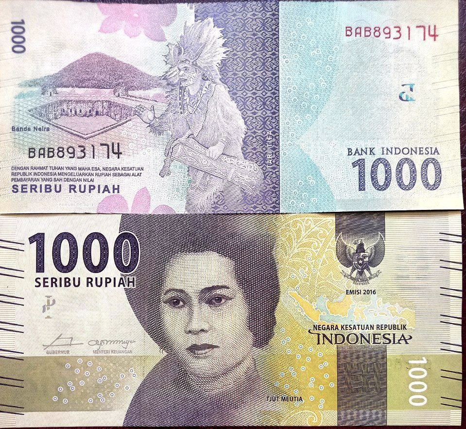 تک بانکی 1000 روپیه اندونزی سال 2016