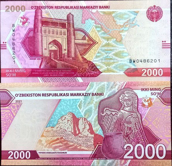 تک بانکی 2000 صوم ازبکستان سال 2021