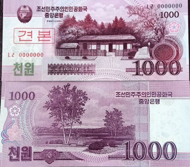 تک بانکی 1000 وون اسپیسمن کره شمالی
