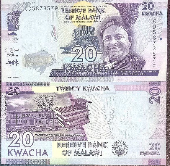 تک بانکی 20 کواچا مالاوی سال 2020
