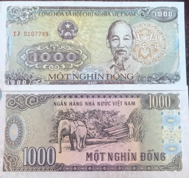جفت بانکی 1000 دونگ ویتنام سال 1988