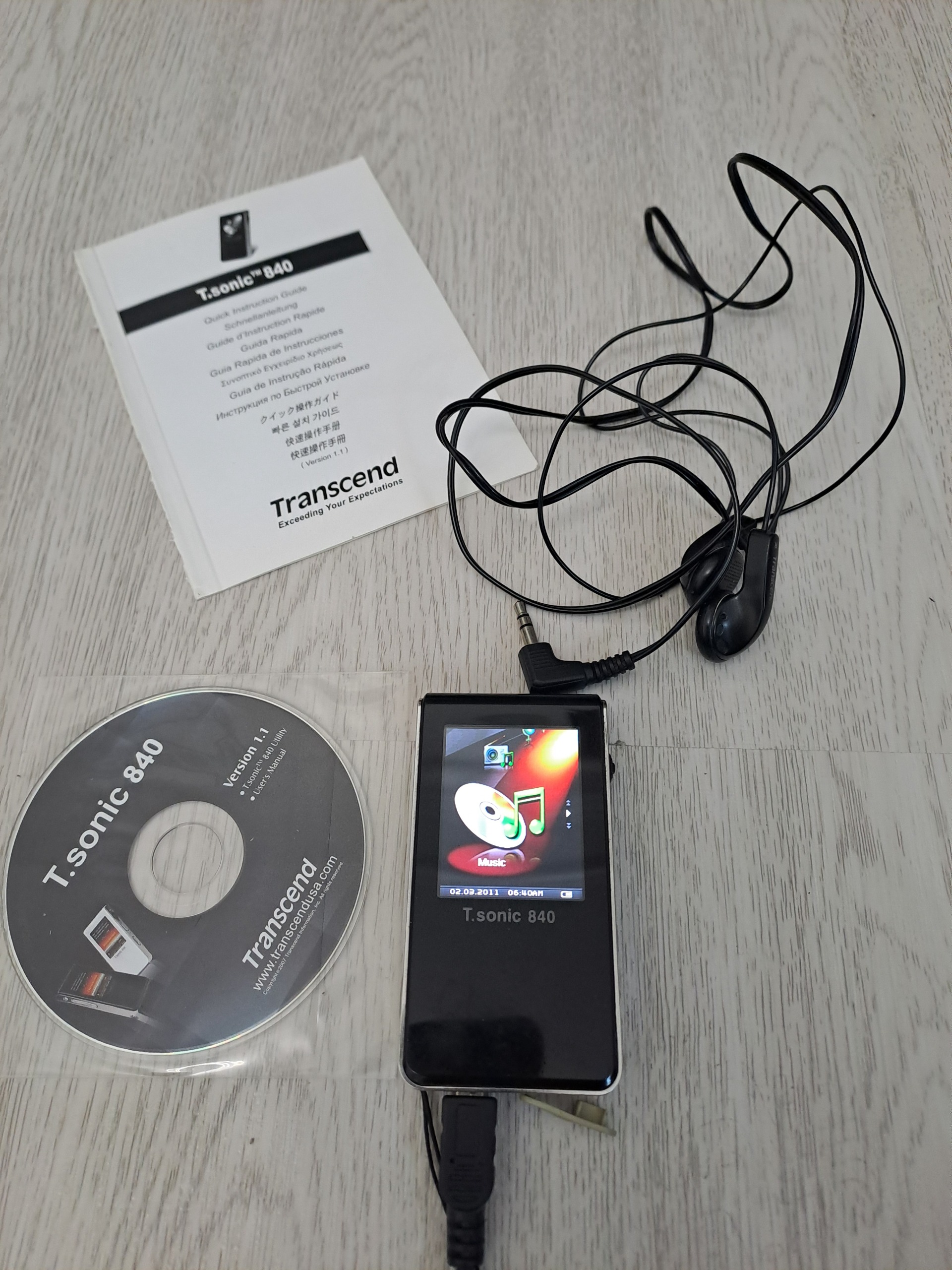 موزیک پلیر 4Gb ترنسند t sonic 840 transcend