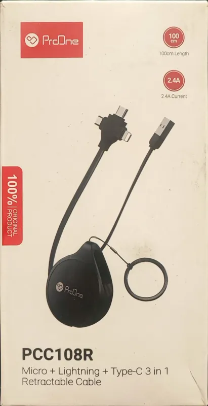 کابل USB به USB-C / MicroUSB / Lightning پرووان