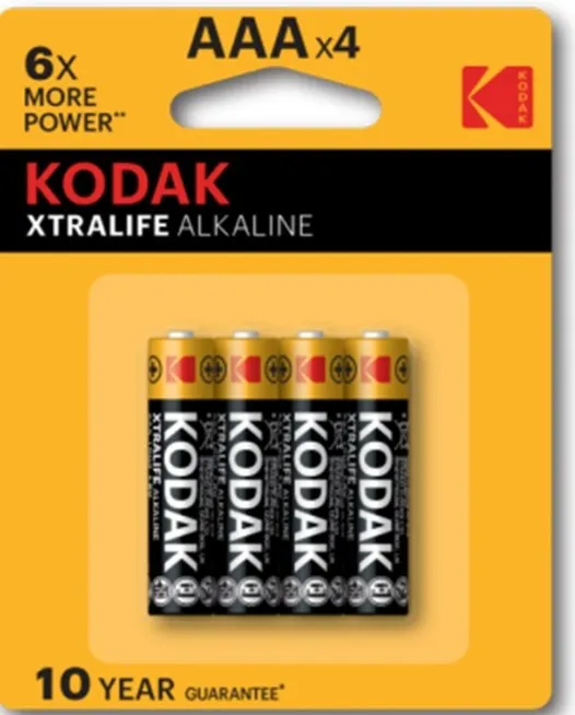 باتری نیم قلمی آلکالاین Kodak Xtralife Alkaline