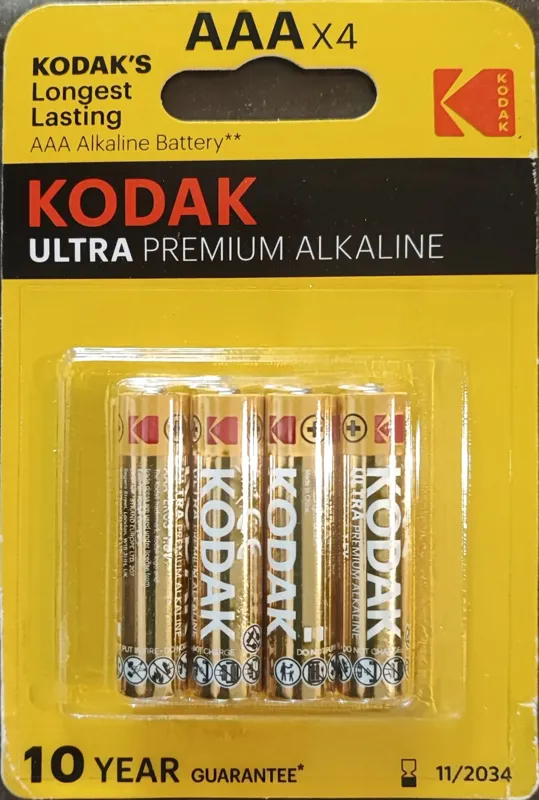 باتری نیم قلمی Kodak Ultra Premium Alkaline