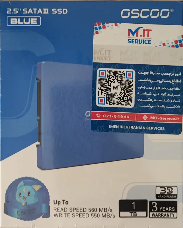SSD اسکو مدل OSCOO SSD 001 Blue ظرفیت 1 ترابایت