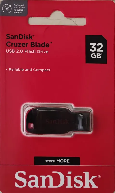 فلش سن دیسک 32 گیگابایت مدل Cruzer Blade USB-A