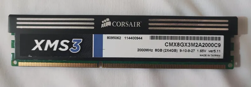 Ram 4G DDR3 Corsair 2000 MHz