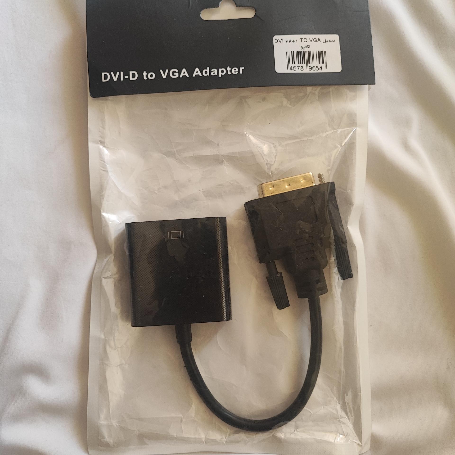 کابل تبدیل DVI منفی به VGA