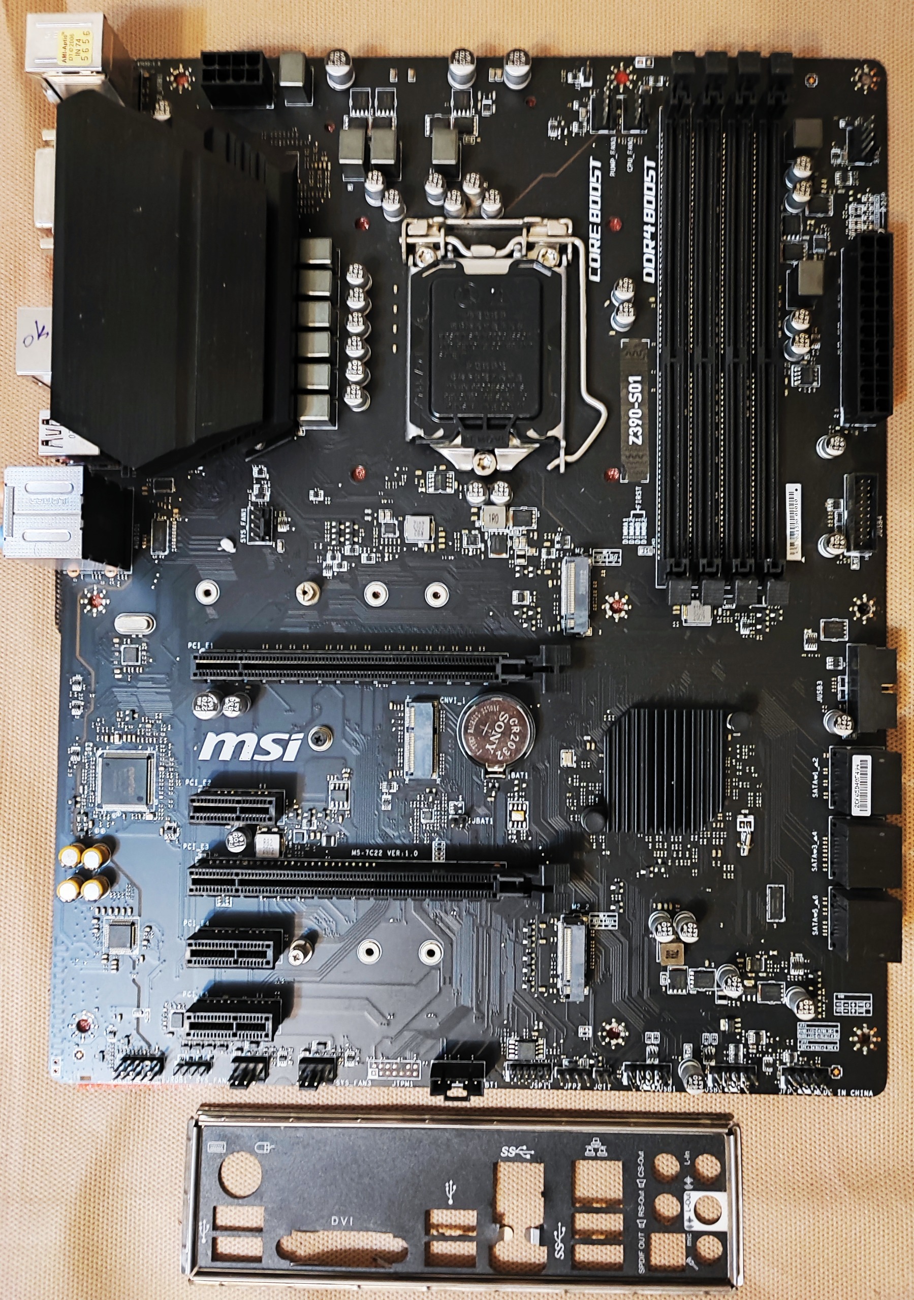 مادربورد MSI Z390 S01