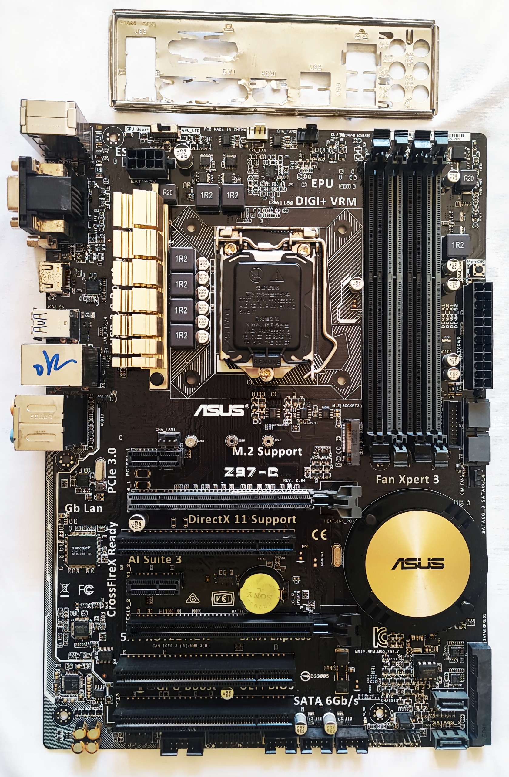 مادربورد  ایسوس Z97 C نسل 4 با پورت m2