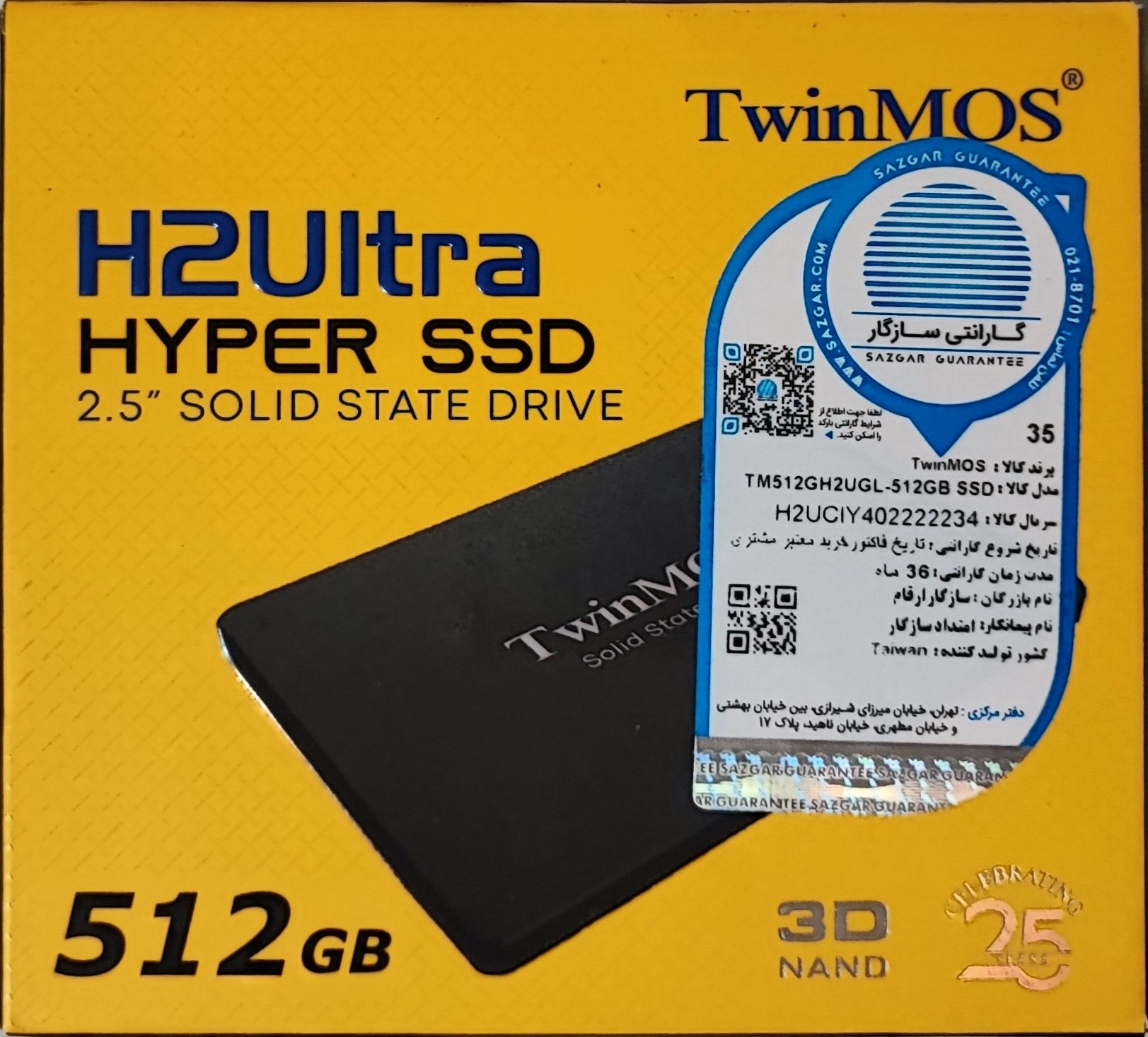 SSD 512G TwinMos sata