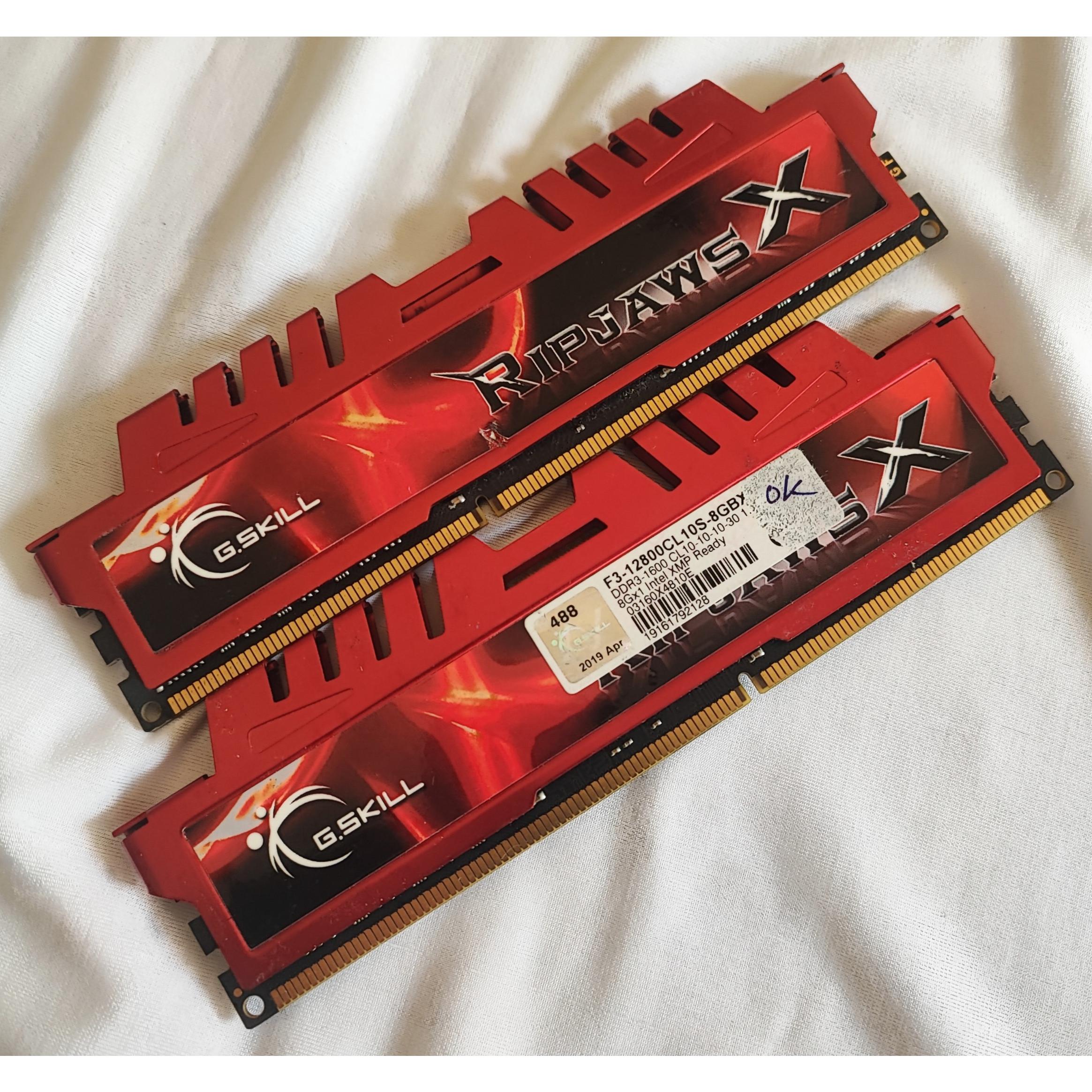 Kit RAM G.SKILL Ripjaws DDR3 1066 16 Go (4x4 Go) - Occasion
