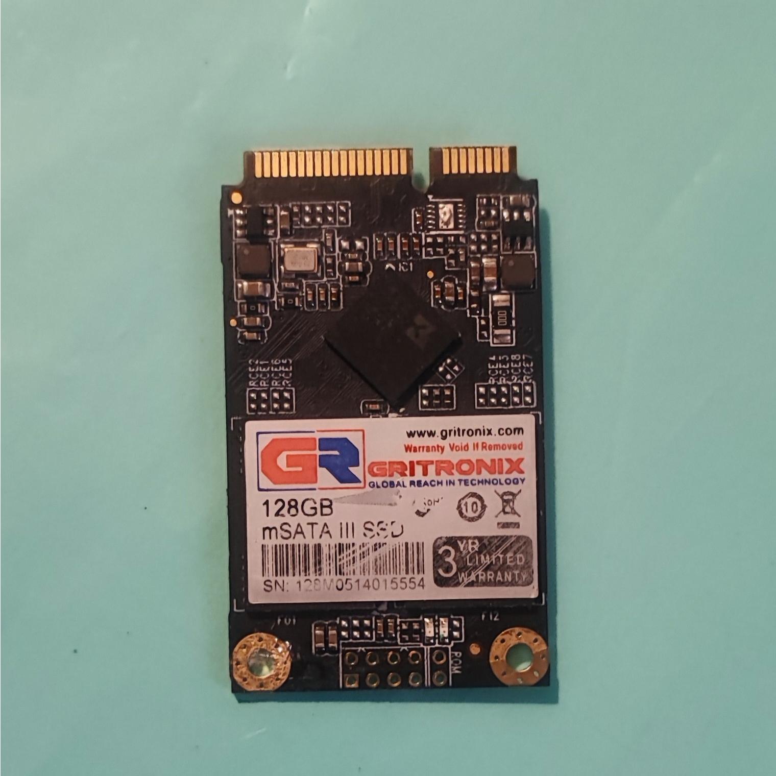 SSD msata Gritronix 128G سلامت 100 درصد
