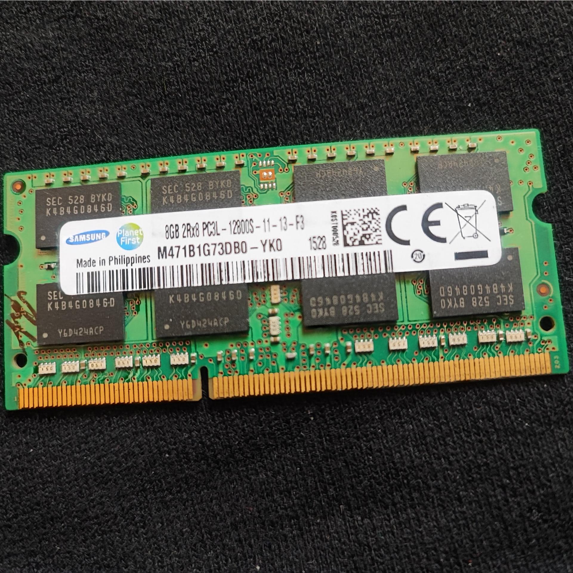 رم لپ تاپ Ram DDR3 SumSumg 8G Pc3L 12800S