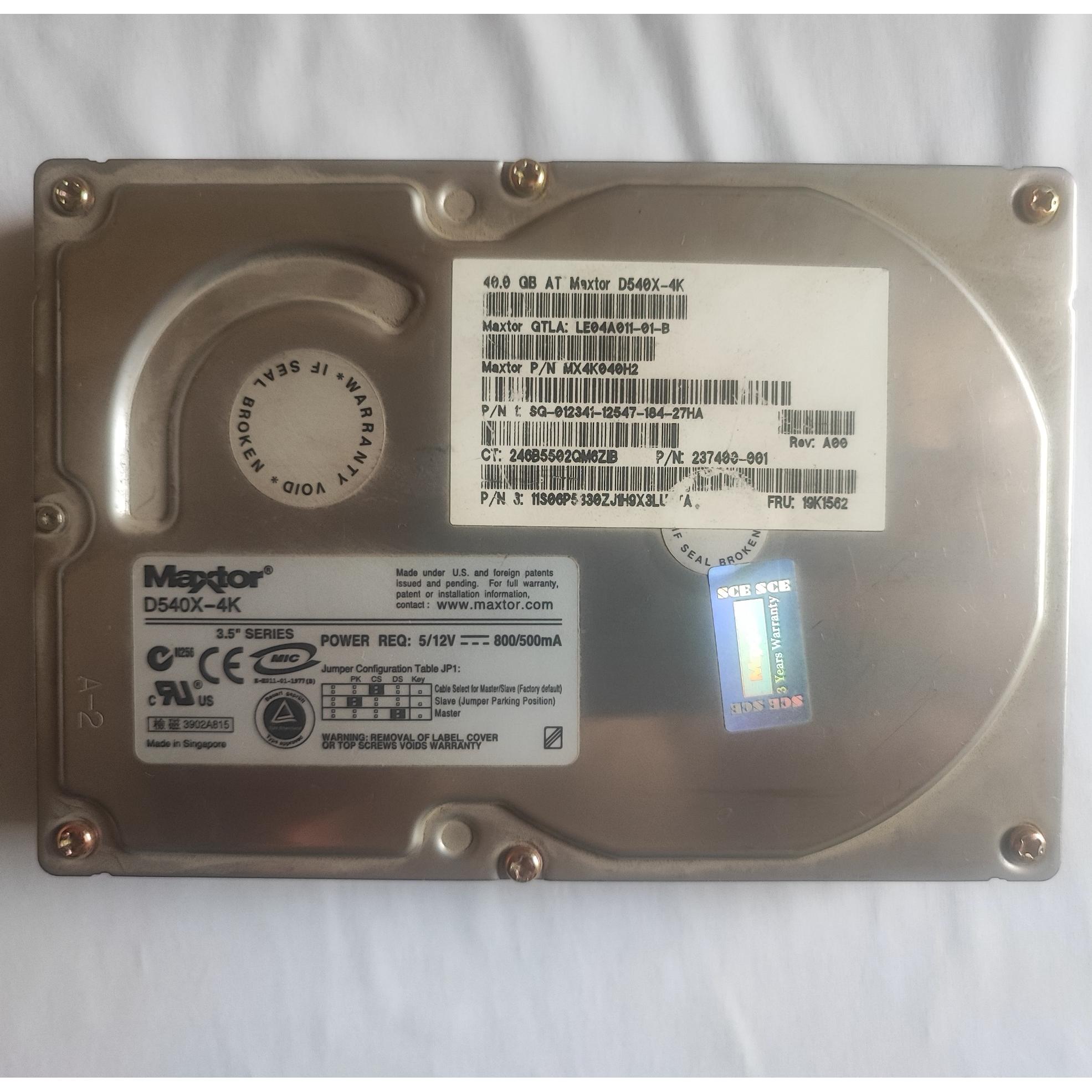 هارد دیسک Hard Disk 40G IDE Maxtor