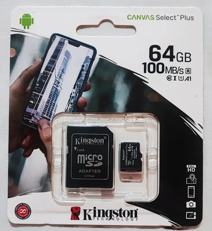 کارت حافظه MicroSDXC کینگستون ظرفیت 64 گیگ