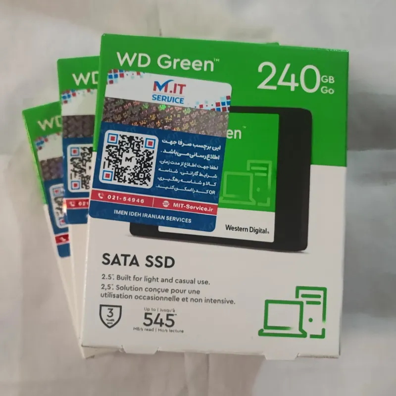 اس اس دی وسترن دیجیتال مدل WD Green ظرفیت 240 گیگ