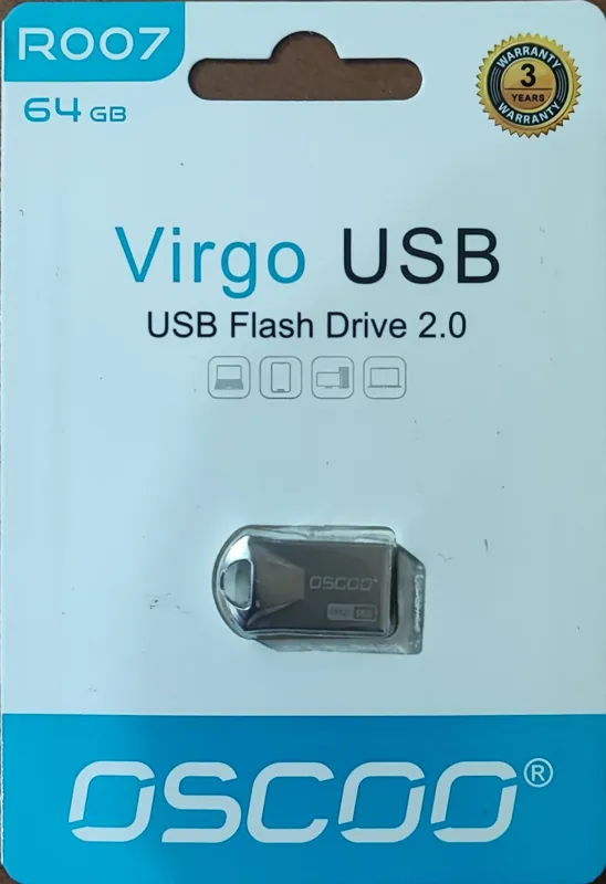 فلش مموری USB 2.0 اسکو مدل Oscoo R007 ظرفیت 64 گیگ