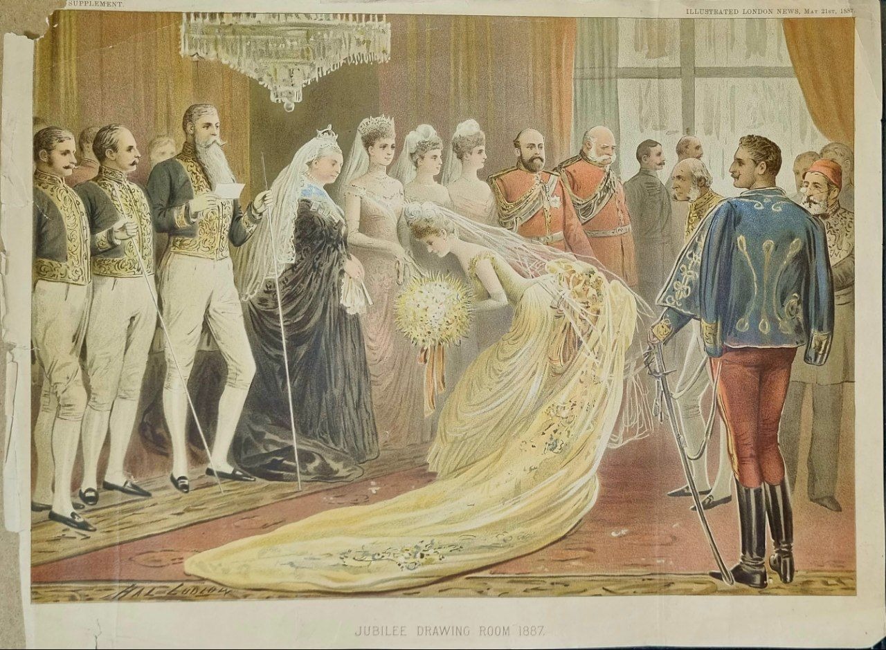 لیتوگرافی ملکه ویکتوریا 1887