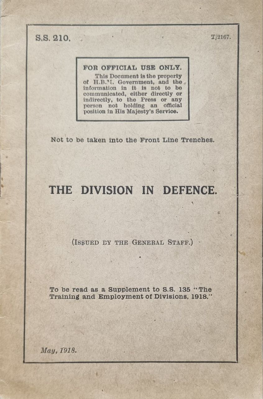 The Division in Defense 1918 جنگ جهانی اول