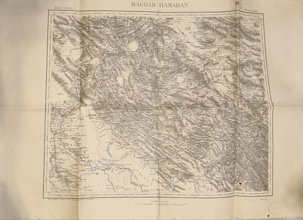 نقشه بغداد و همدان ژوئیه 1926