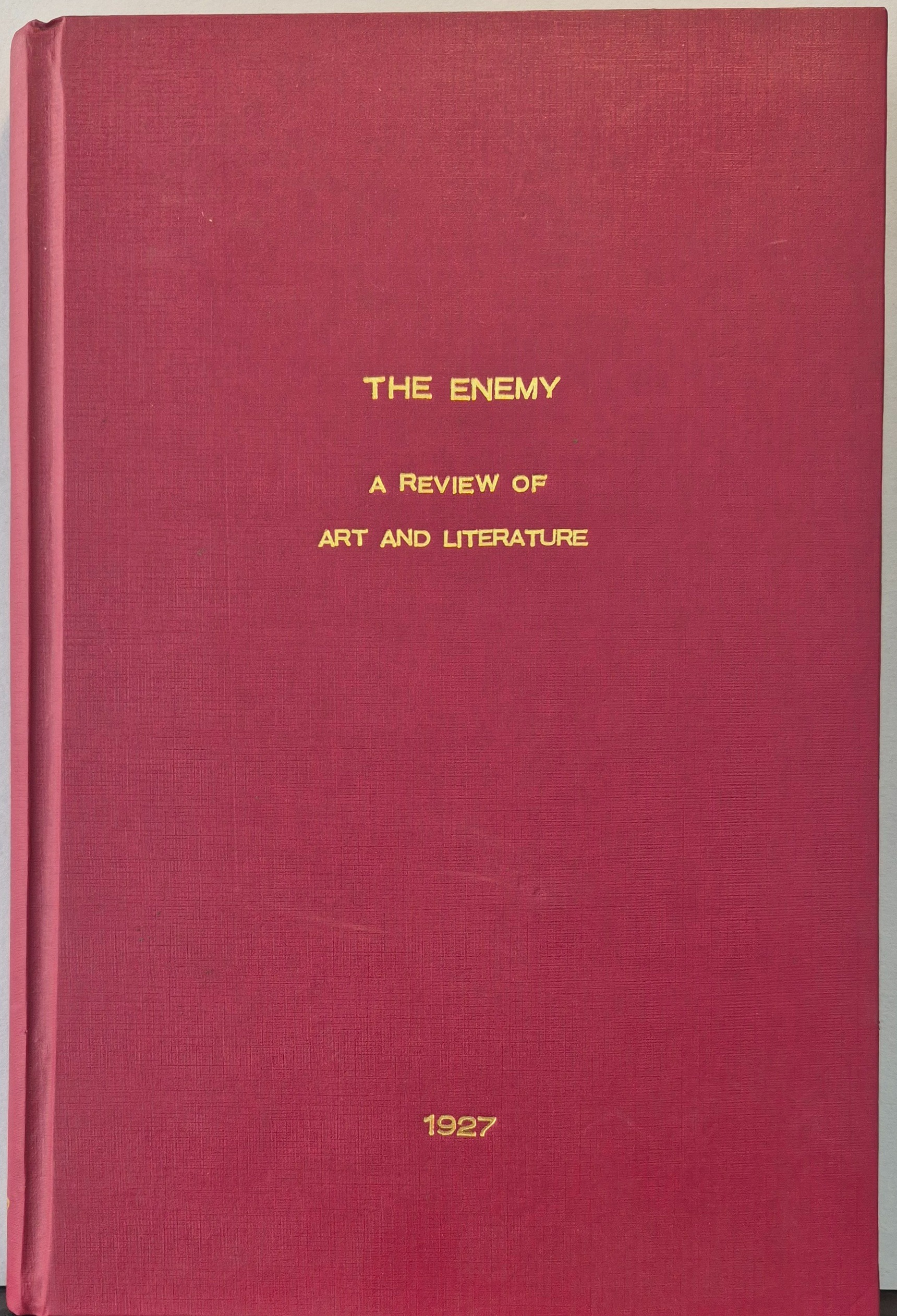 The Enemy Review of Art Literature 1927
