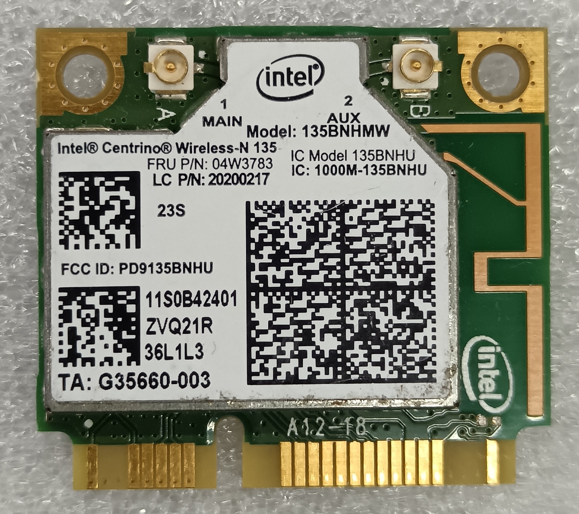 کارت شبکه اینتل مدل Intel Wireless-N 135