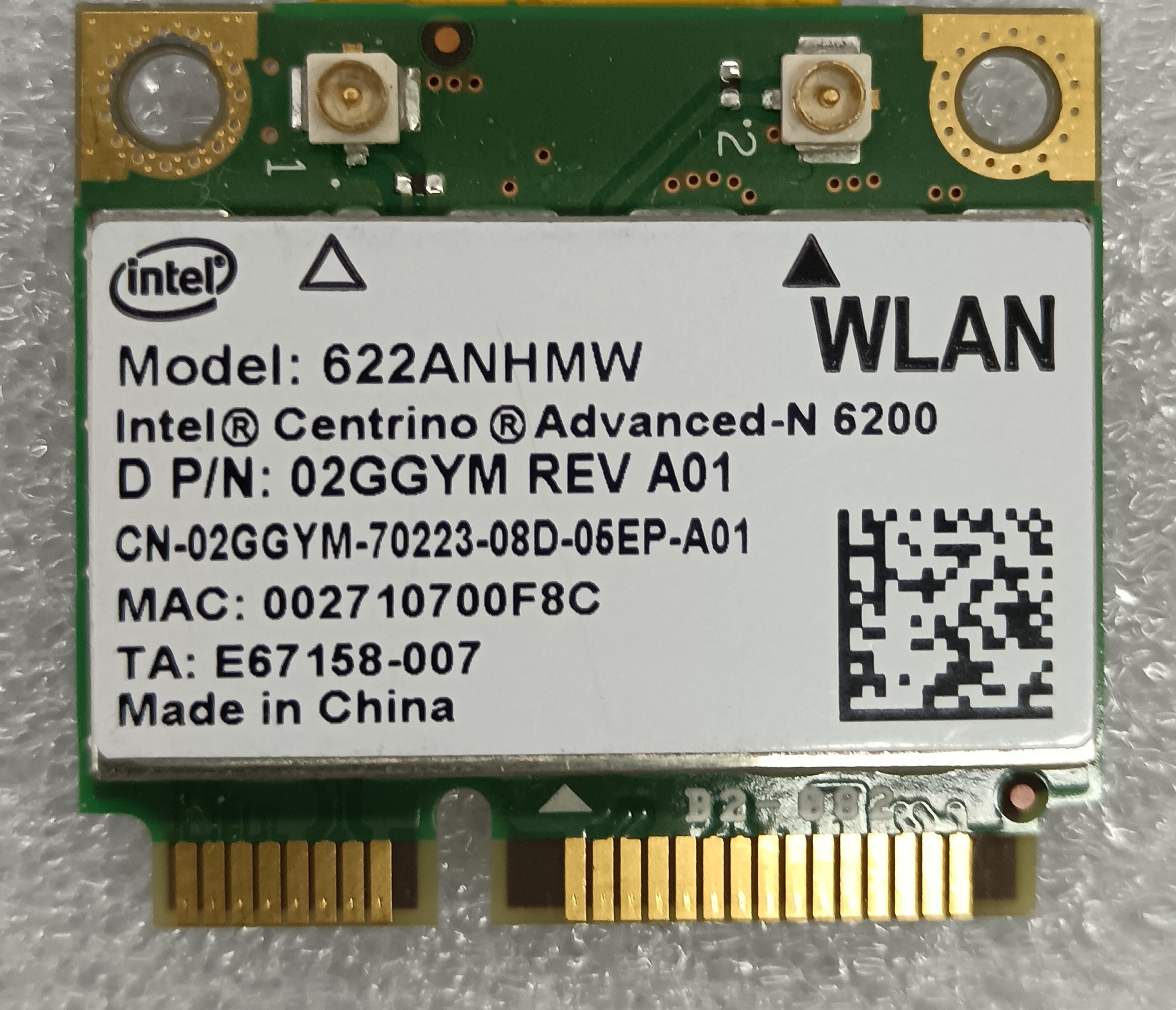 کارت شبکه اینتل مدل N 6200