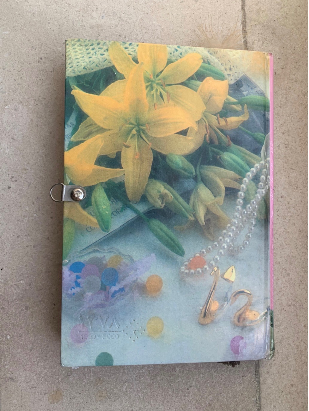 دفتر خاطرات قفل دار قدیمی همراه پر رایگان