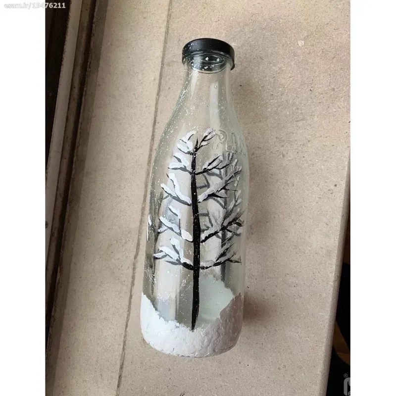 بطری 100٪ کار دست طرح روش برجسته است