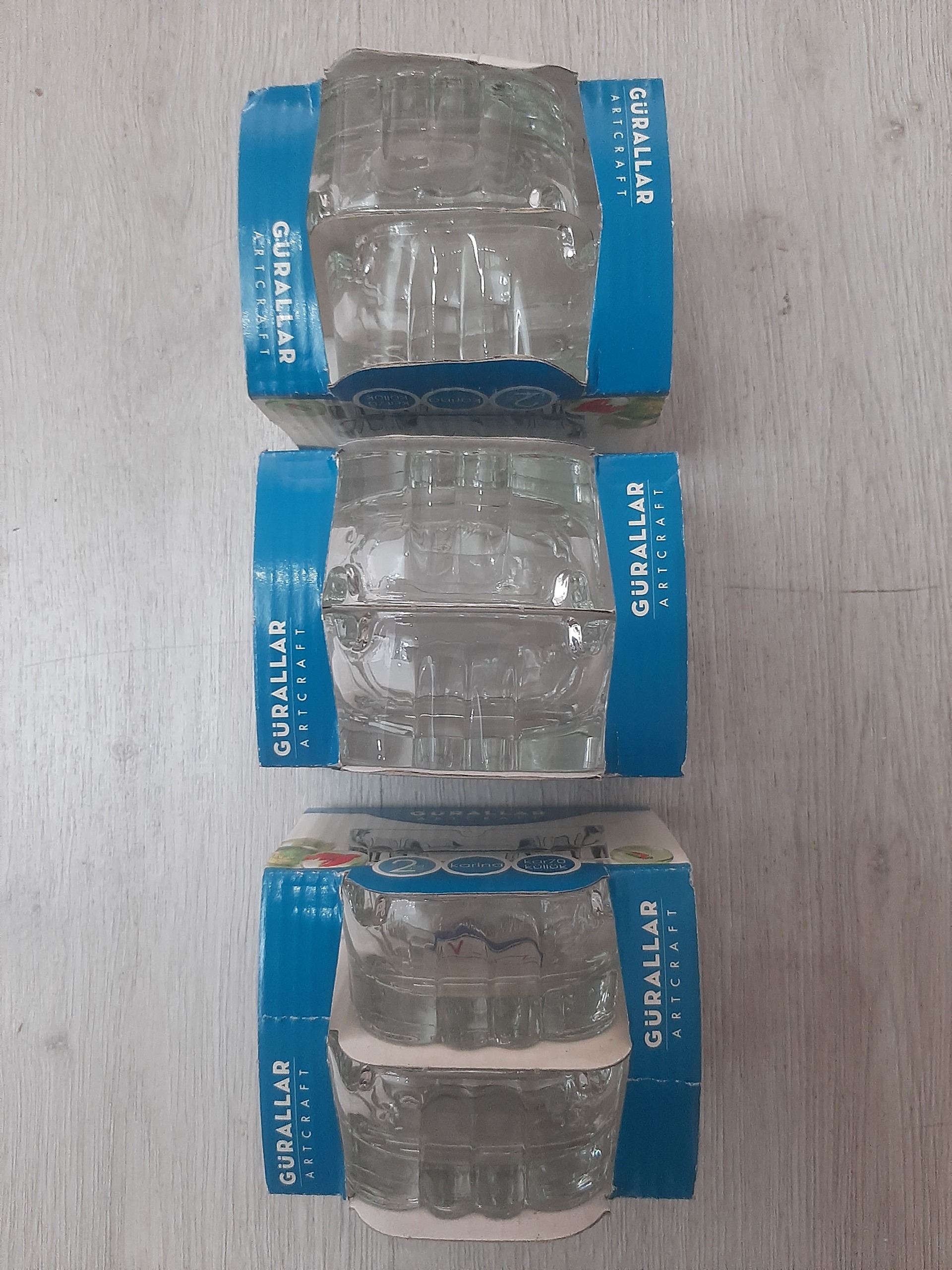 زیرسیگاری قدیمی برند (GURALLAR) اصل ترکیه 6عدد