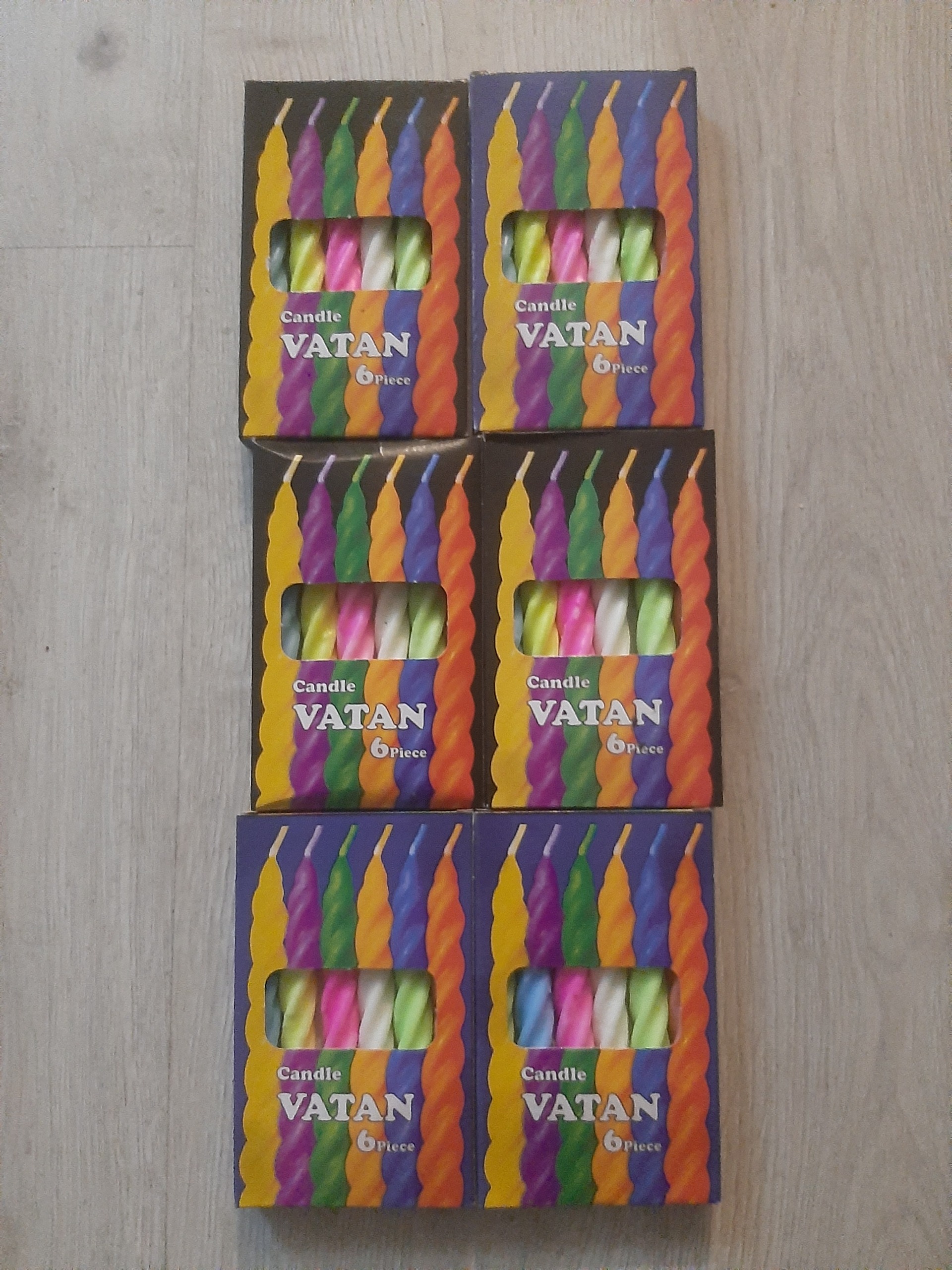 6 بسته شمع پیچی اعلا وطن (توضیحات)