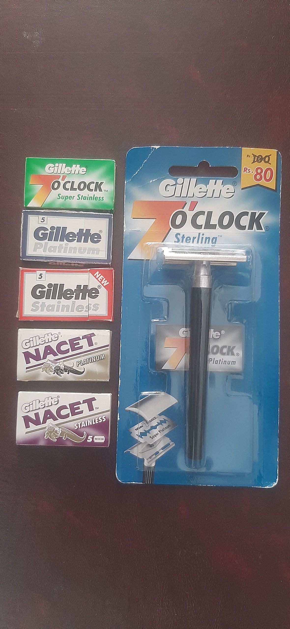 خودتراش سنتی اصل ژیلت با 5 بسته تیغ ژیلت