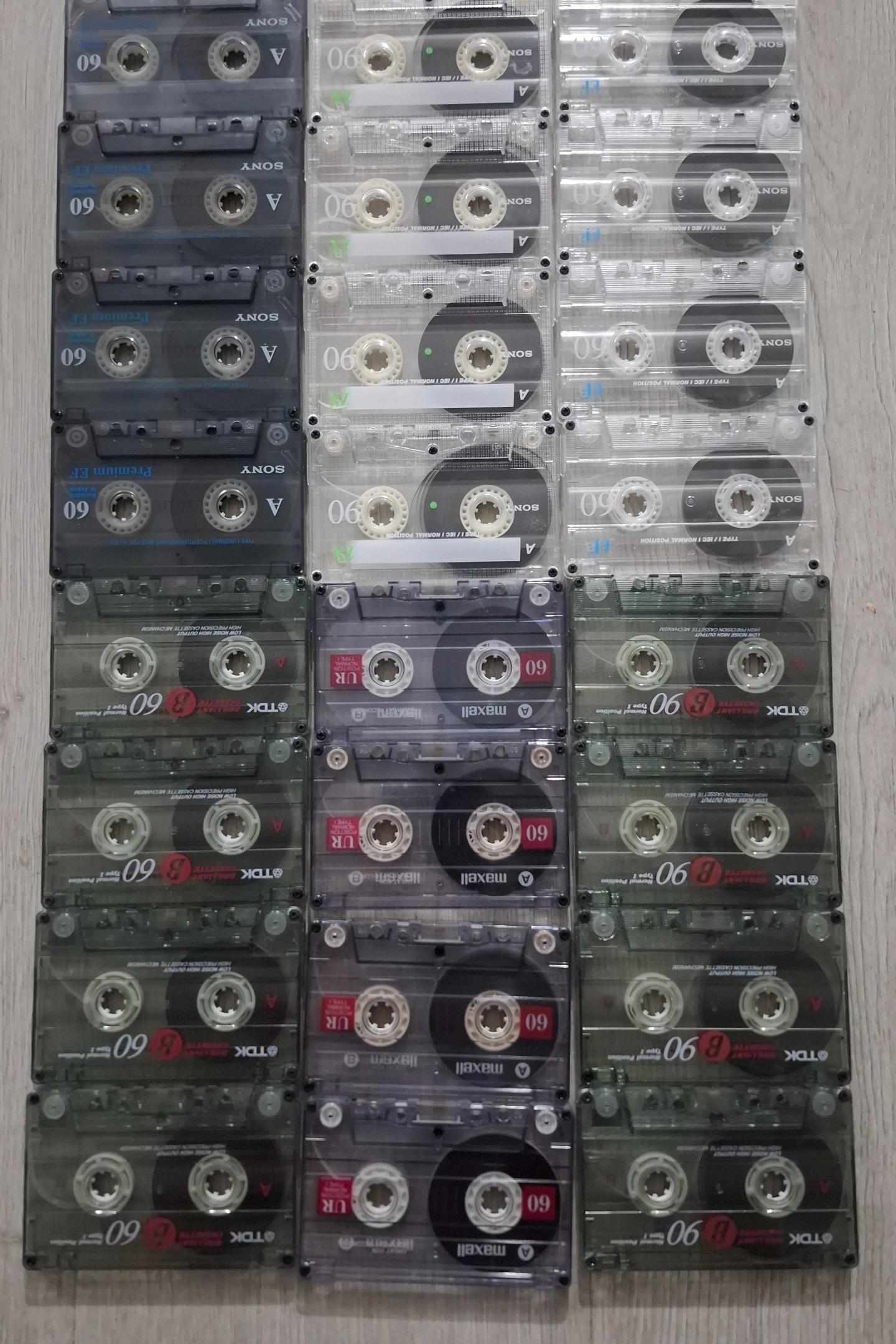 24 عدد نوارکاست خام سونی،تی دک و مکسل