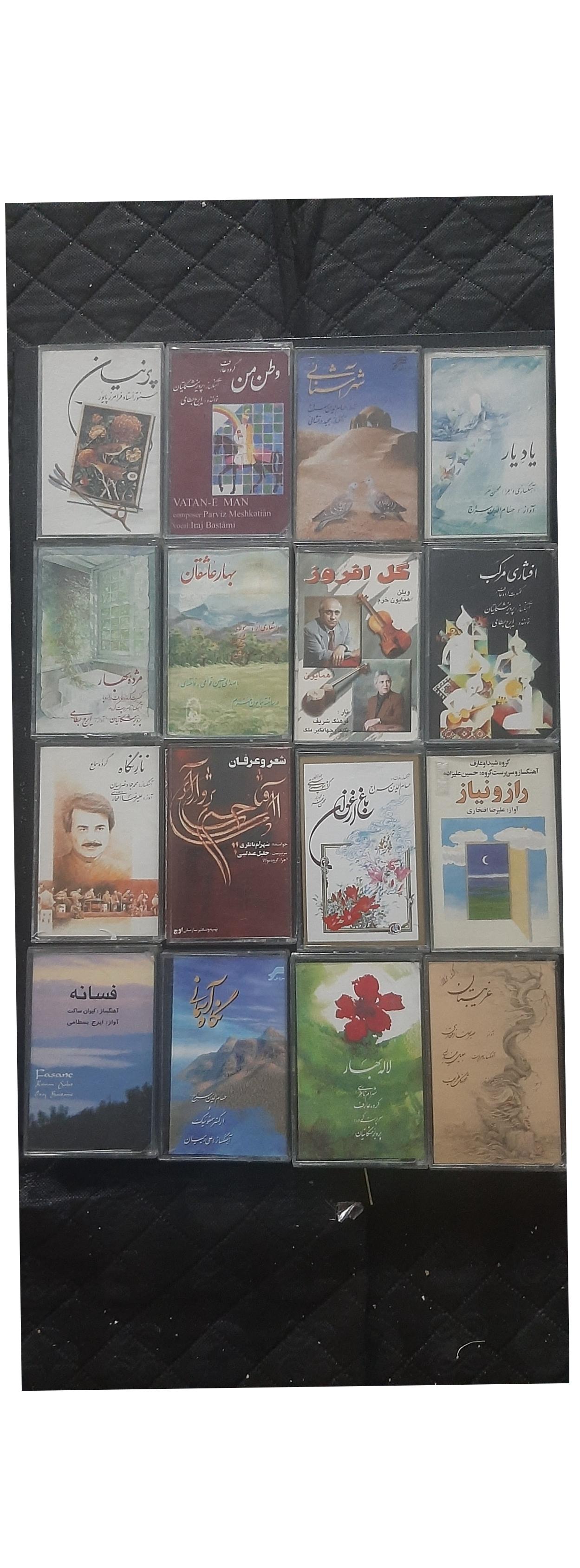 16 عدد آلبوم اورجینال روی نوار سونی (توضیحات )