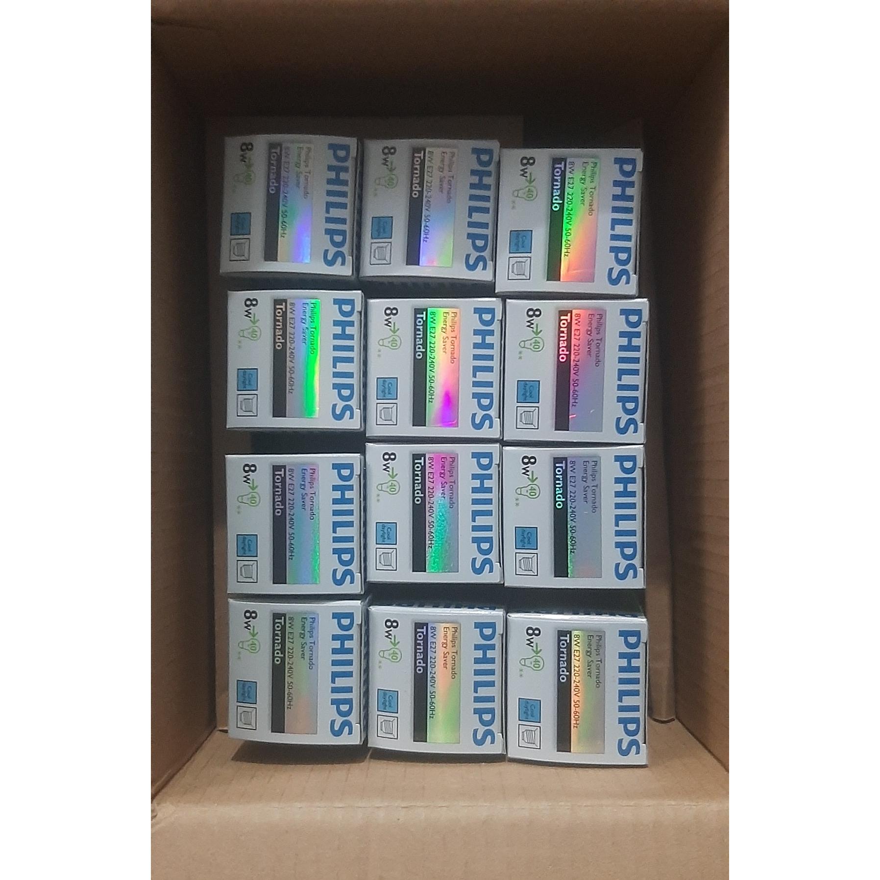 60 عدد لامپ اورجینال 8 وات PHILIPS (توضیحات)