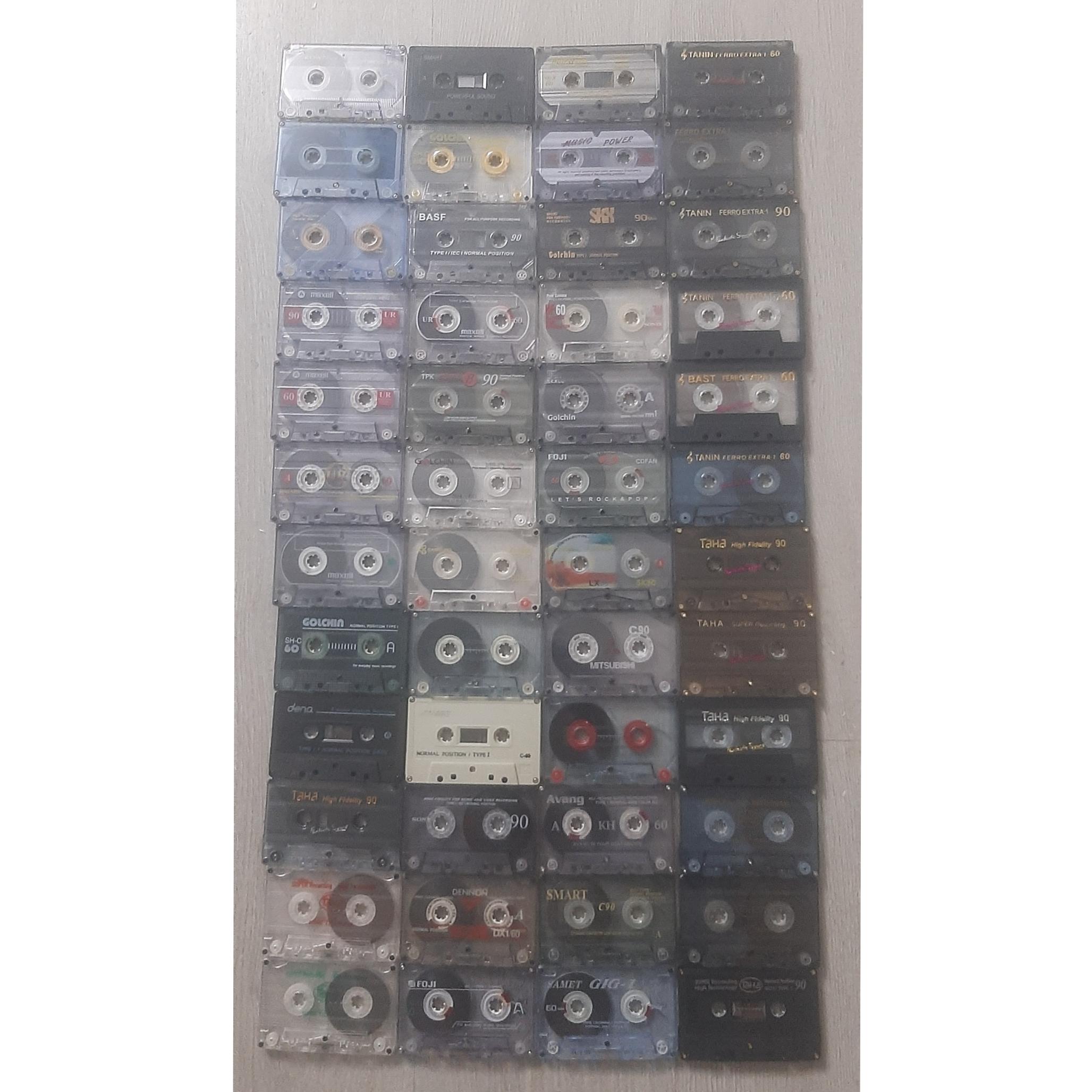 48 عدد نوارکاست بدون تکراری بسیارتمیز(توضیحات)