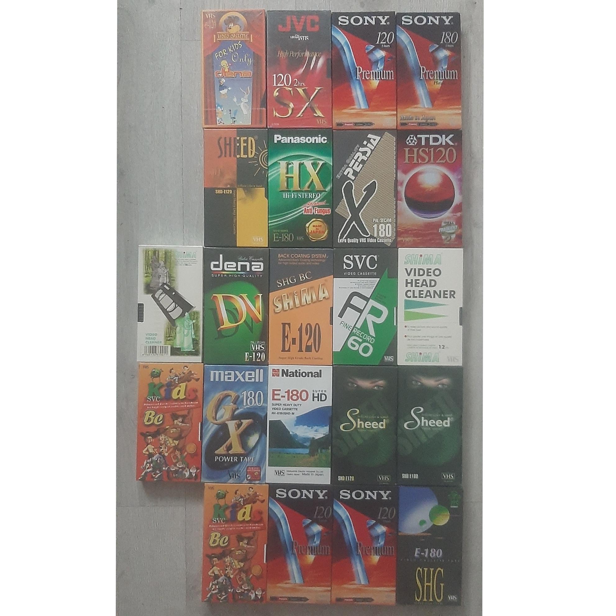 22 عدد فیلم vhs ( خام و پلمب ) (توضیحات)