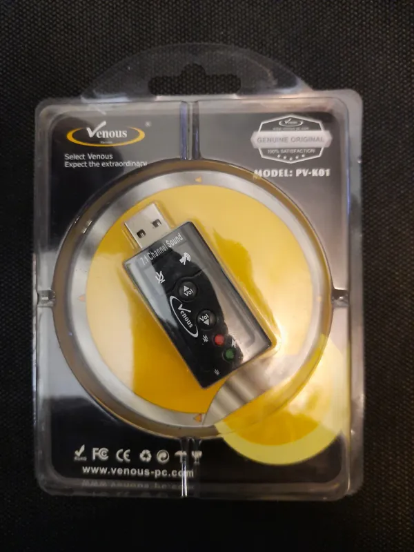 کارت صدا USB ونوس مدل PV-K01