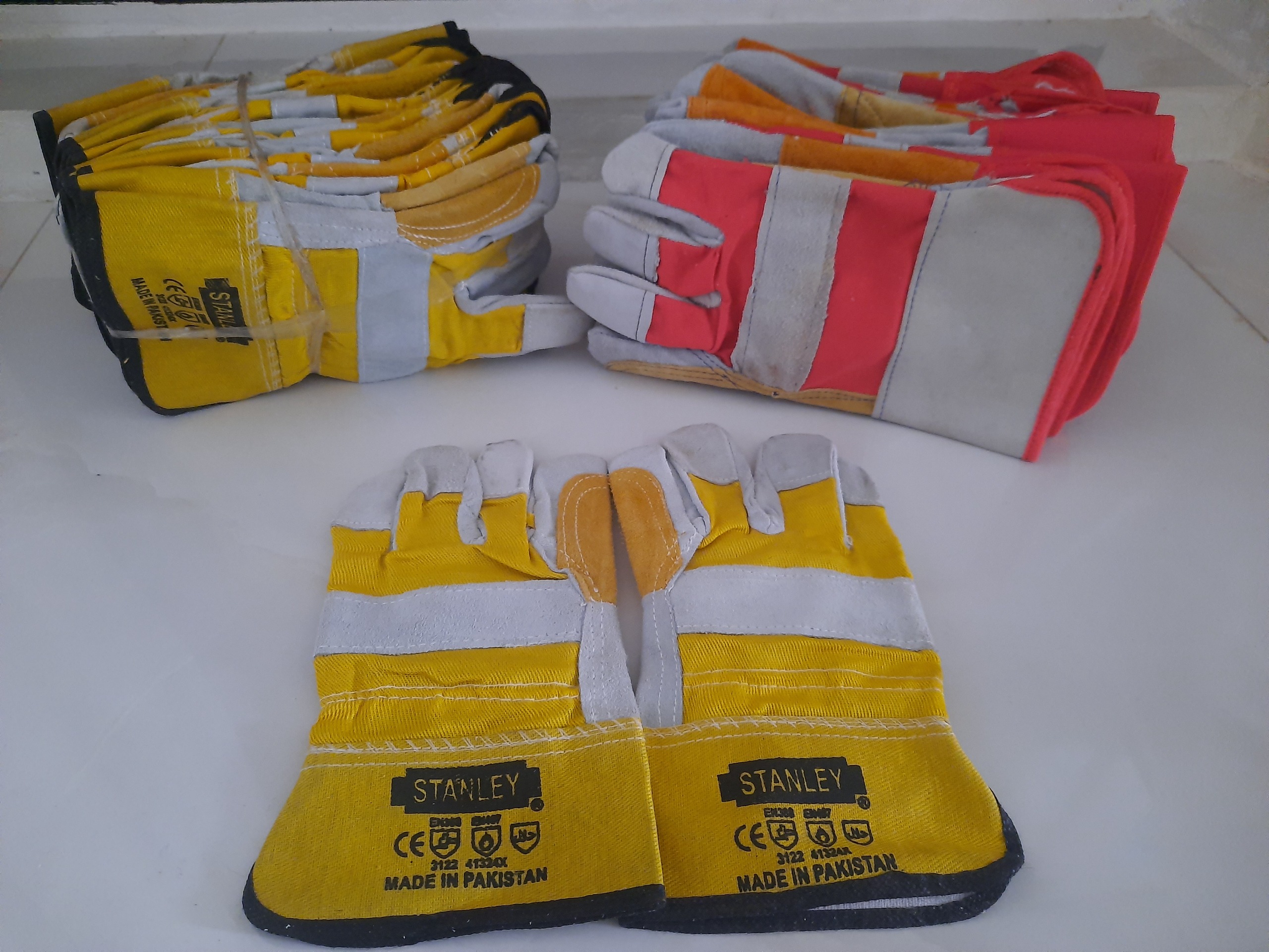 بسته 10 عددی دستکش کف دوبل پاکستانی استنلی