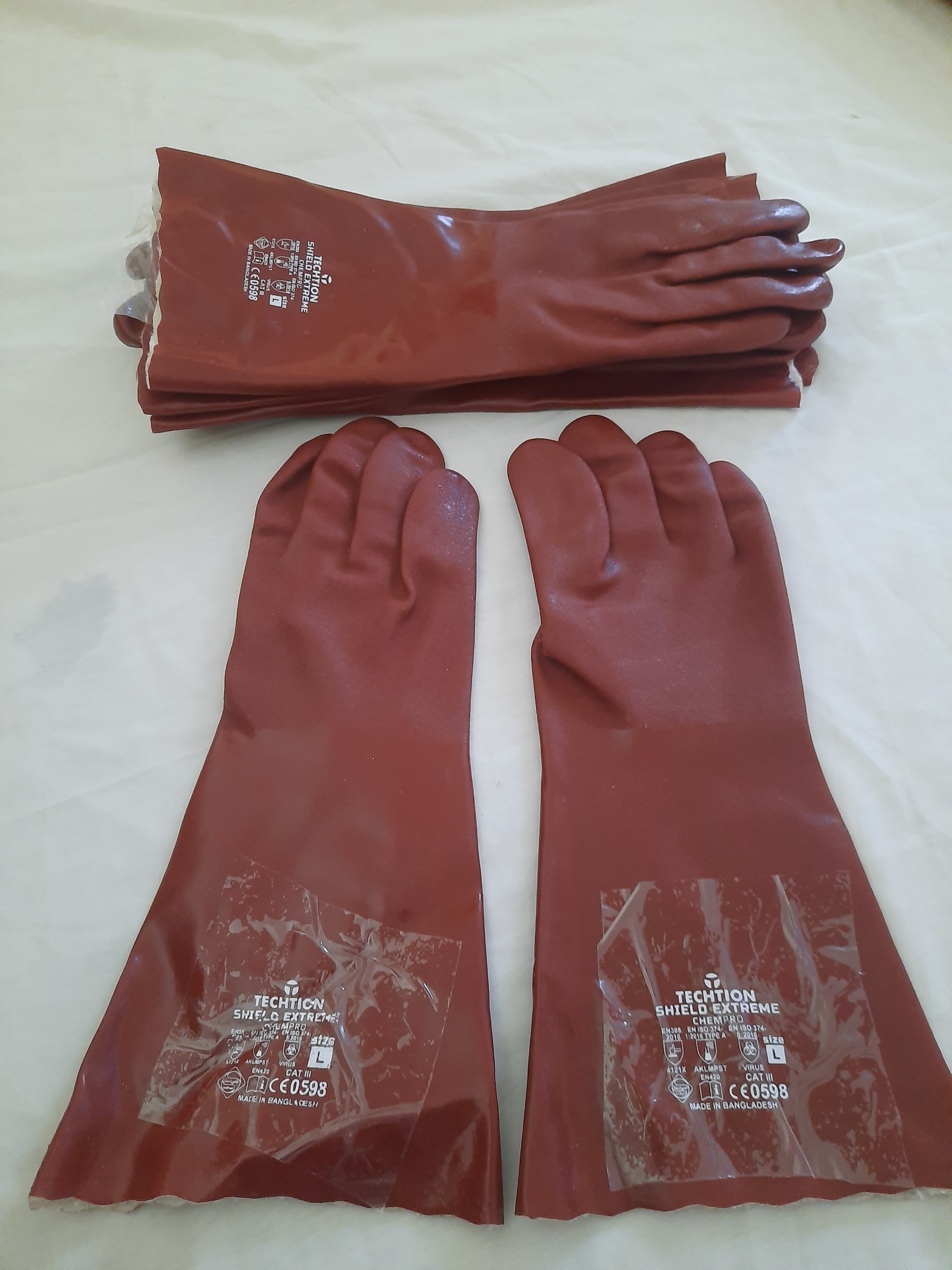 دستکش ضد اسید تکشن ساخت بنگلادش