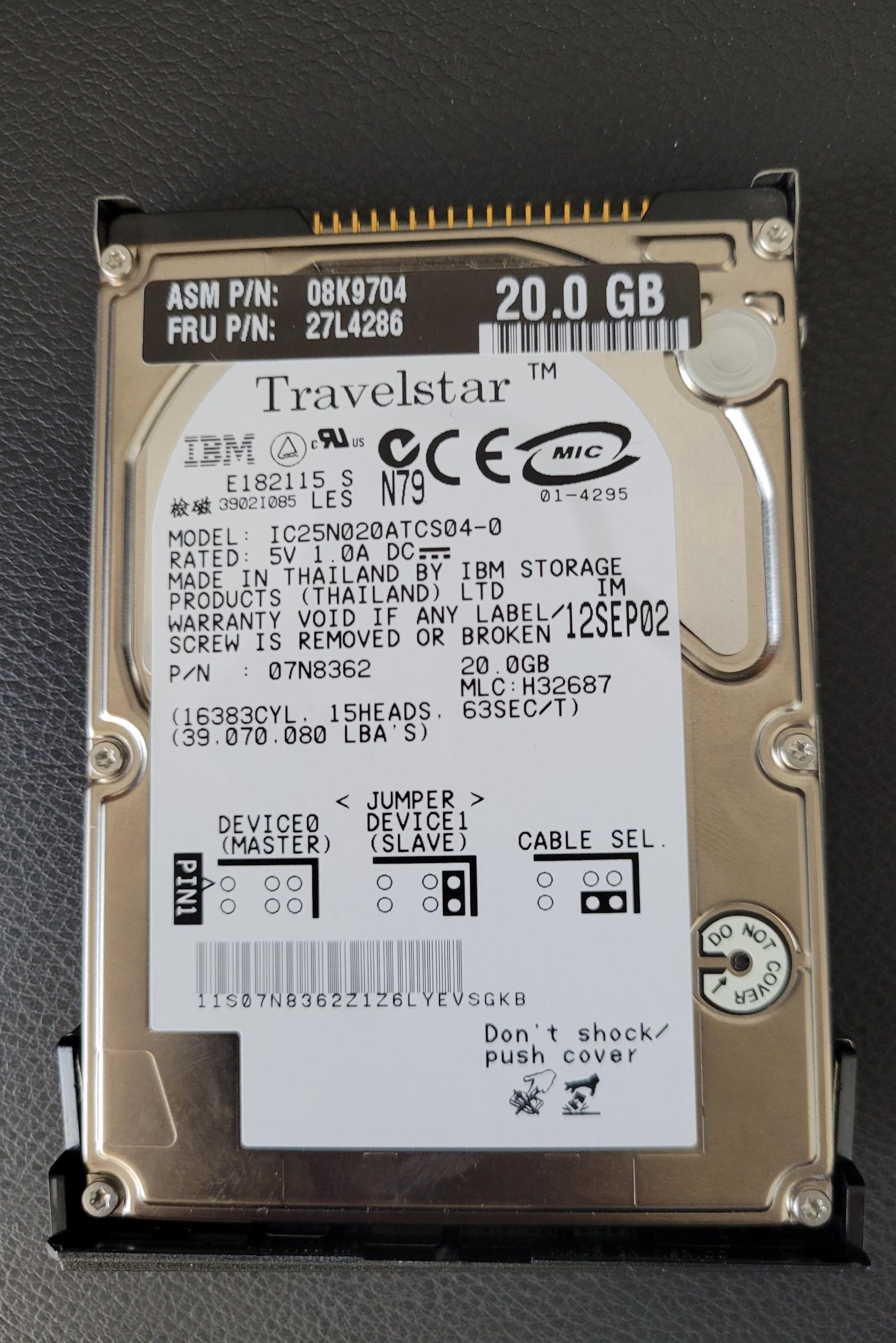 هارد 20 گیگابایت IBM ساخت تایلند