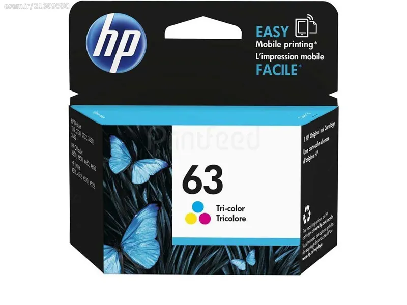 HP 63 Tri-Color Inkjet Print Cartridge (F6U61AN)