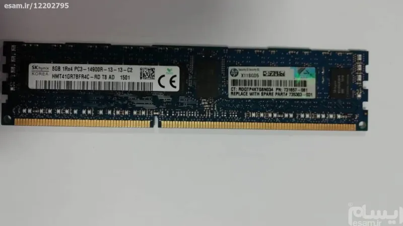 HP 8GB (1x8GB) Single Rank x4 PC3-14900R