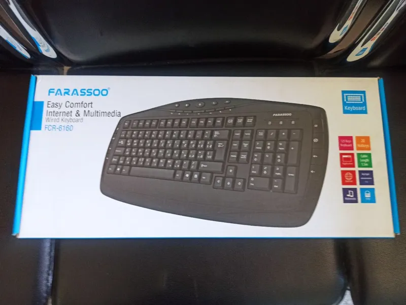 کیبورد فراسو مدل FCR-6160 با سیم مالتی مدیا