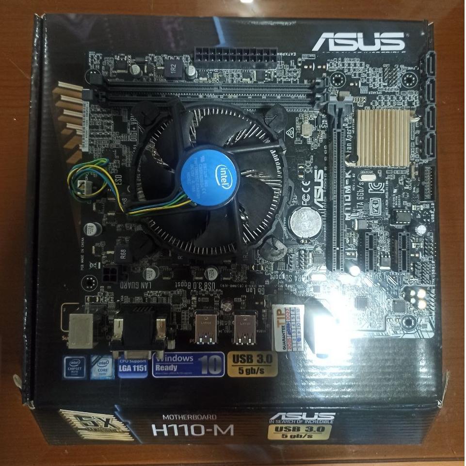 ASUS  H110  MK( نو و آکبند)  CPU i3 7100FAN INTEL