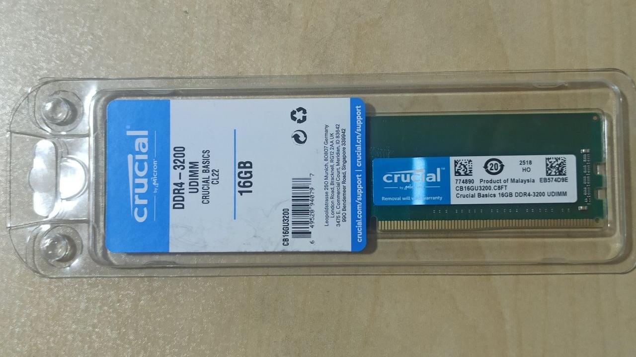 CRUCIAL 16 3200-گارانتی حامی-آواژنگ