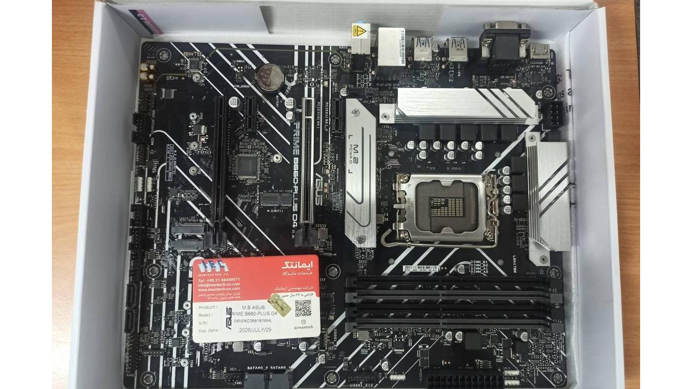 ASUS B660 PLUS D4-کارکرد نصب ویندوز،گارانتی سازگار